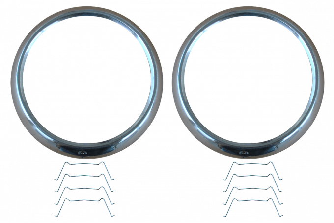 Key Parts '47-'55 Head Light Bezel Set 0846-055