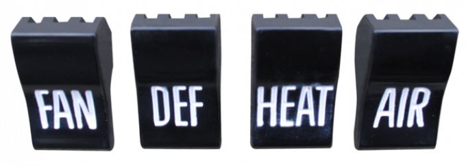 Key Parts '60-'63 Deluxe Heater Control Knob Set 0848-670