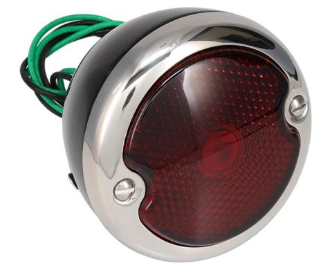 AMD Tail Light Assembly, Black Housing, 12 Volt, LH, 48-52 Ford F1 F2 X950-4548-12BL