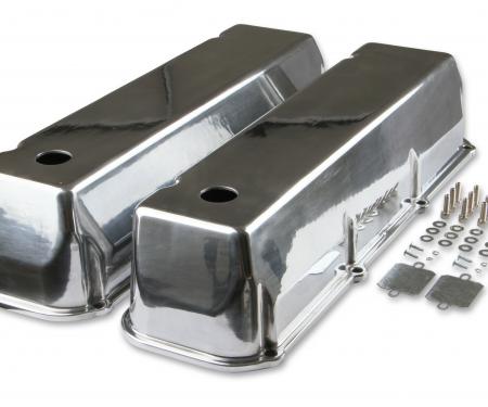 Mr. Gasket Cast Aluminum Tall Valve Covers, Polished 6873G