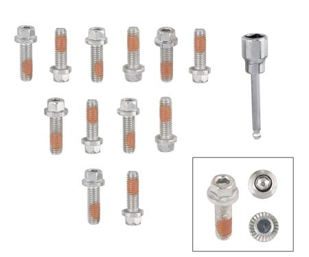 Mr. Gasket Headlock Locking Header Bolts, M8-1.25 X 25mm, Set of 12 2235G