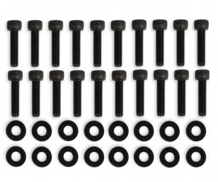 Mr. Gasket Fabricated Valve Cover Hardware, Black 68502BG