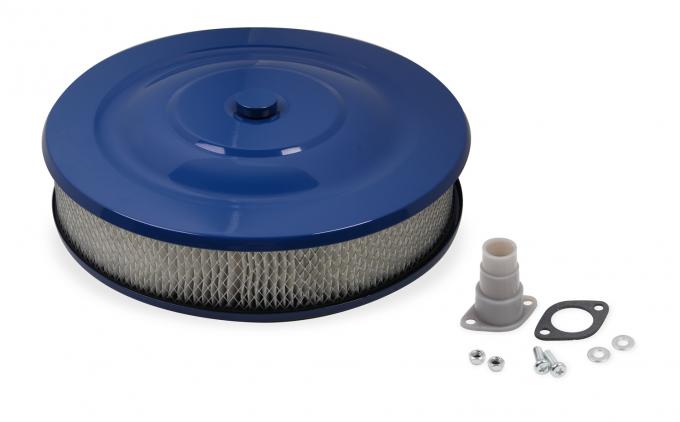 Mr. Gasket Easy Flow Air Cleaner, Blue Powder Coated 1404G