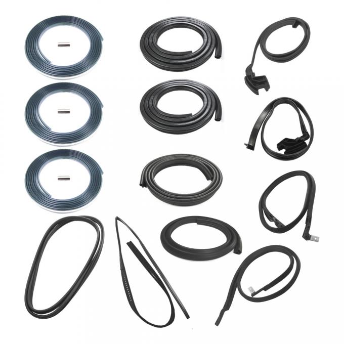Precision Complete Weatherstrip Seal Kit - Models With Chrome Weatherstrip Trim. 1pc Style Vent Seals CWK 1116 85