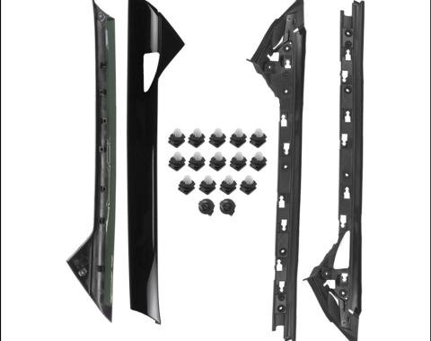 Precision 2011-2019 Ford Explorer Windshield Side Molding Kit for Police Vehicles, LH Cut Out WKT D1843 P