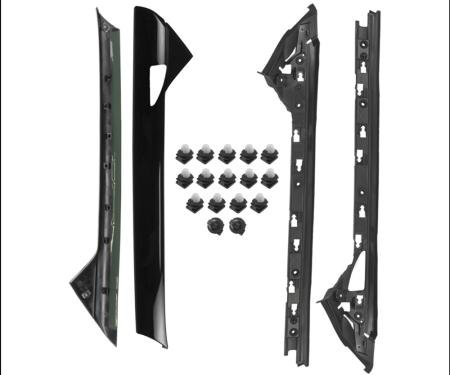 Precision 2011-2019 Ford Explorer Windshield Side Molding Kit for Police Vehicles, LH Cut Out WKT D1843 P