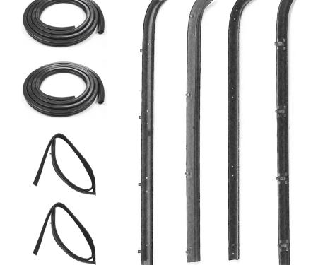 Precision Door Weatherstrip Seal Kit, Glassruns, Beltlines and Door Seals. Left and Right, 8 Piece Kit DK 1120 73
