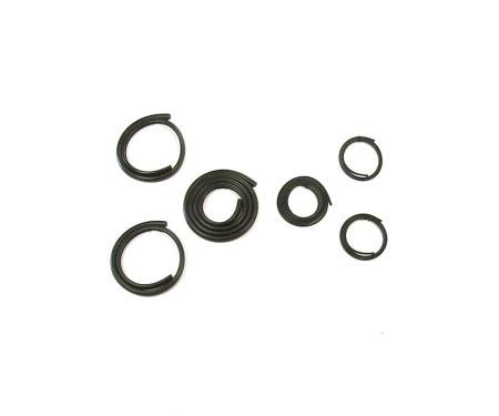 Precision Small Rear Window and Corners. Weatherstrip Seal Kit, 6 Piece Kit. Black WKT 4755 DLX