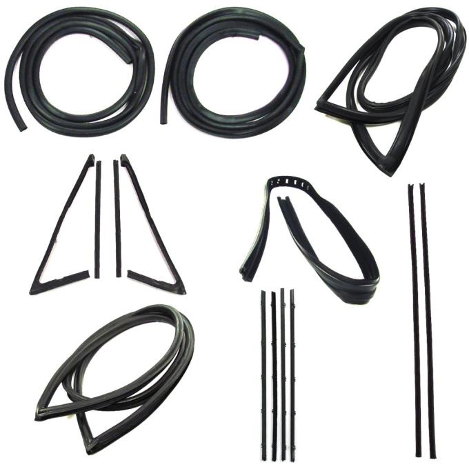 Precision Complete Weatherstrip Seal Kit - Models With Weatherstrip Trim Groove and Black Beltlines CWK 1110 71
