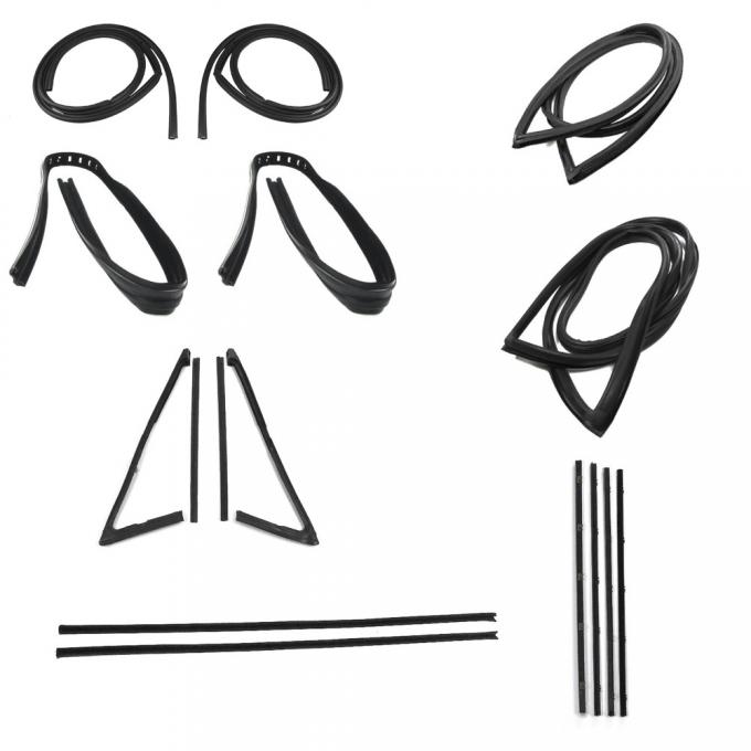 Precision Complete Weatherstrip Seal Kit - Models With Weatherstrip Trim Groove, and Chrome Beltlines CWK 1111 71 PDS