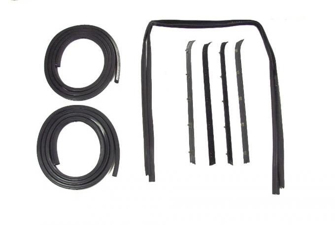 Precision Door Weatherstrip Seal Kit, Glassruns, Beltlines and Door Seals. Left and Right, 8 Piece Kit DK 1110 81