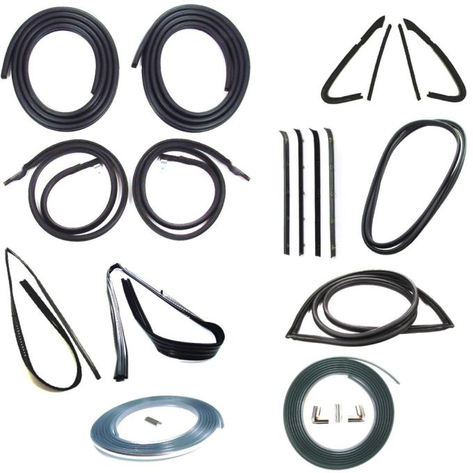 Precision Complete Weatherstrip Seal Kit - Models With Weatherstrip Trim Groove and 2 Piece Style Vent Seals CWK 1112 81