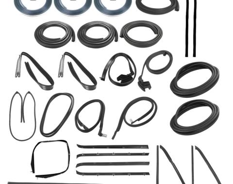 Precision 1978-1980 Chevrolet K5 Blazer Complete Weatherstrip Kit, Chrome With Tailgate CWK 1116 78