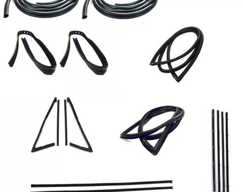 Precision Complete Weatherstrip Seal Kit - Models Without Weatherstrip Trim Groove, Large Rear Window and Chrome Beltlines CWK 1113 67