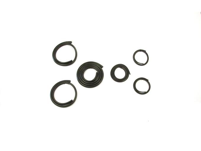 Precision Small Rear Window and Corners. Weatherstrip Seal Kit, 6 Piece Kit. Black WKT 4755 DLX