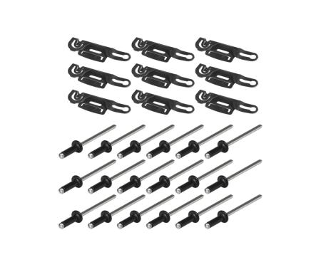 Precision Molding Clip Kit, Lower Windshield, 9 Piece Set PCK-1099-80-LW