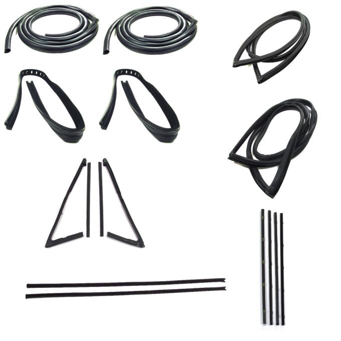 Precision Complete Weatherstrip Seal Kit - Models With Weatherstrip Trim Groove and Chrome Beltlines CWK 1111 71