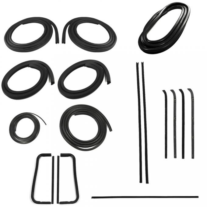 Precision Complete Weatherstrip Seal Kit - Models Without Weatherstrip Trim Groove And Non Metal Framed Door Glass CWK 1113 60 PDS