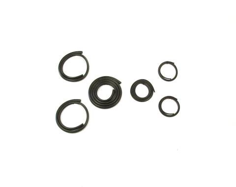 Precision Small Rear Window and Corners. Weatherstrip Seal Kit, 6 Piece Kit. Black WKT 4755 DLX