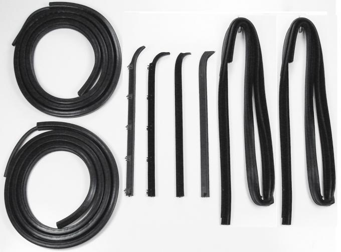 Precision Door Weatherstrip Seal Kit, Glassruns, Beltlines and Door Seals. Left and Right, 8 Piece Kit DK 2110 80
