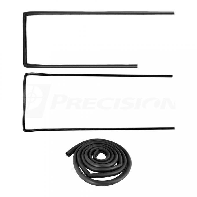 Precision Push On Door Weatherstrip Seal Kit, Left and Right Hand, and 3rd Door, 3 Piece Kit DWK 1112 67