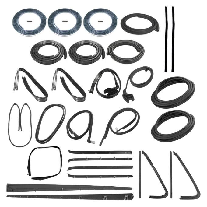 Precision 1978-1980 Chevrolet K5 Blazer Complete Weatherstrip Kit, Chrome With Tailgate CWK 1116 78
