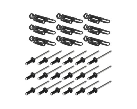 Precision Molding Clip Kit, Lower Windshield, 9 Piece Set PCK-1099-80-LW