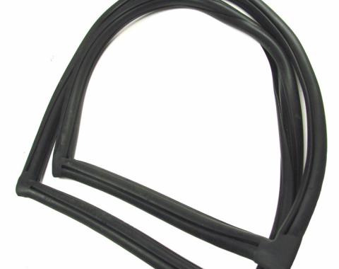 Precision 1966-1977 Ford Bronco Quarter Window Weatherstrip Seal, With Trim Groove for Steel Trim, Right hand WCR DQ1085 T RH
