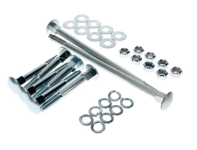 AMD Bed to Frame Mounting Kit, 32pcs 2 Long Bolts 6 Short Bolts, 73-87 Chevy GMC C/K Squarebody Pickup Truck, Fleetside 727-4073-2S
