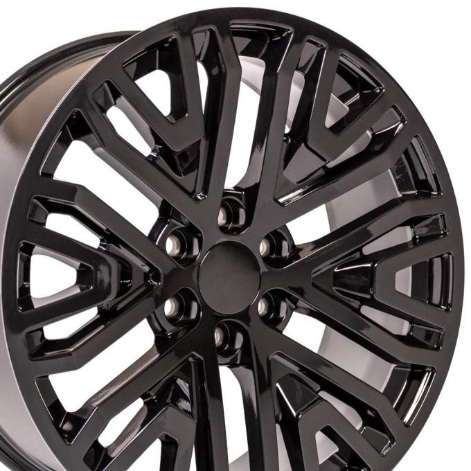 OE Replica Wheels CV37 - 22" Replica Wheel CV37 Fits GMC Sierra Rim 22x9 Black Wheel CV37-22090-6550-28B