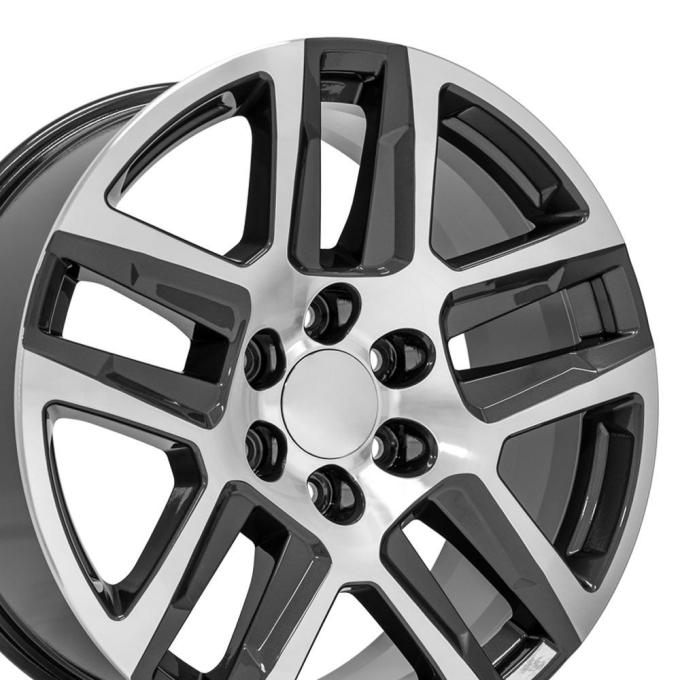 OE Replica Wheels CV63 - 20" Replica CV63 fits Chevrolet Silverado 1500 20x9 Gunmetal Machined CV63-20090-6550-28MG