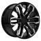 OE Replica Wheels CV69 - 20" Replica CV69 fits Chevrolet Silverado 20 in. x 9 in. Gloss Black CV69-20090-6550-26MB