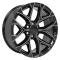 OE Replica Wheels CV98B - 22" Replica CV98B fits Chevy Silverado 22x9 Black with Milled Edge CV98B-22090-6550-24BM