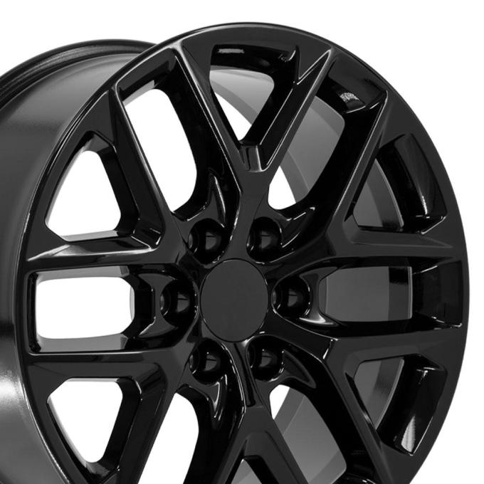 OE Replica Wheels CV62 - 20" Replica CV62 fits Chevrolet Silverado 20 in. x 9 in. Gloss Black CV62-20090-6550-28B