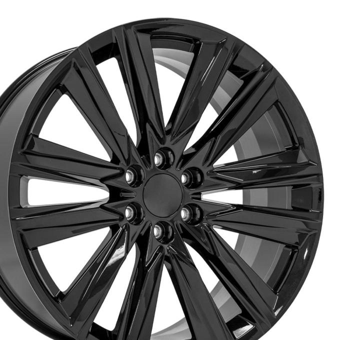 OE Replica Wheels CA91 - 24" Replica CA91 fits Cadillac Escalade 24x10 Gloss Black CA91-24100-6550-28B