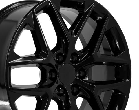 OE Replica Wheels CV62 - 22" Replica CV62 fits Chevrolet Silverado 22 in. x 9 in. Gloss Black CV62-22090-6550-28B
