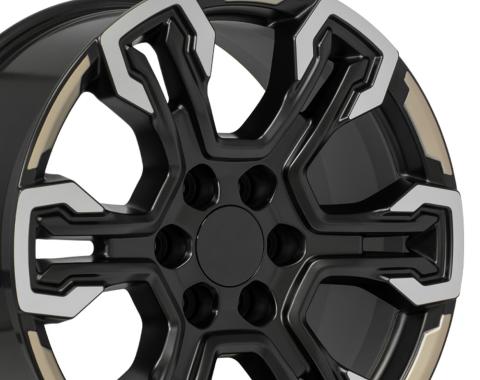 OE Replica Wheels CV65 - 20" Replica CV65 fits Chevrolet Silverado 20 in. x 9 in. Gloss Black CV65-20090-6550-26MB12