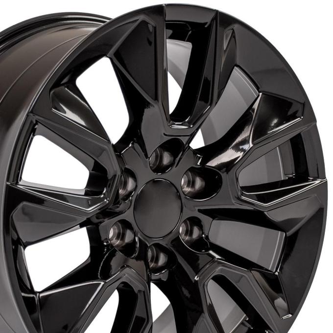 OE Replica Wheels CV32 - 20" Replica Wheel CV32 Fits Chevrolet Silverado Rim 20x9 Black Wheel CV32-20090-6550-28B