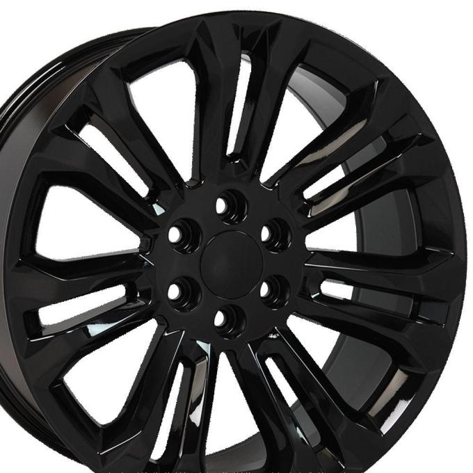 OE Replica Wheels CV43B - 22" Replica CV43 fits Chevrolet Silverado 22x9 Black CV43B-22090-6550-24B