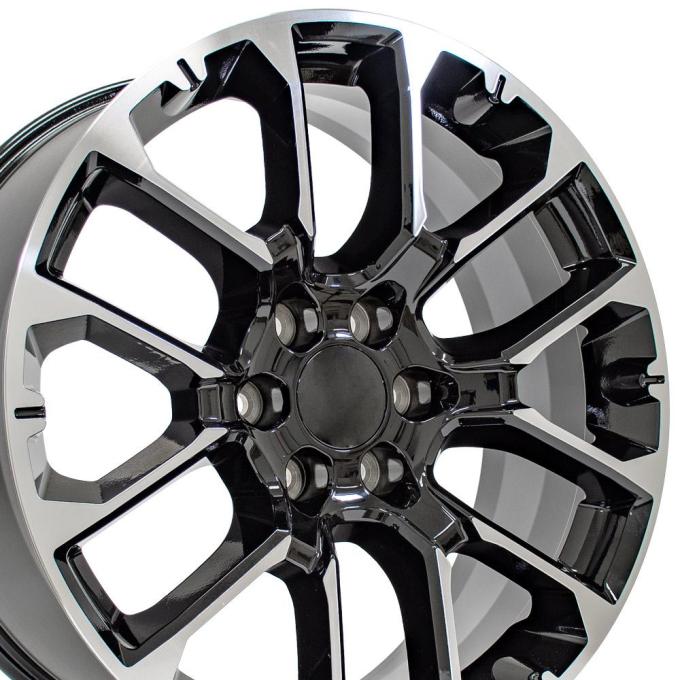 OE Replica Wheels CV67 - 22" Replica CV67 fits Chevrolet Suburban 1500 22x9 Black Machined CV67-22090-6550-28MB