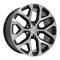 OE Replica Wheels CV98B - 22" Replica CV98B fits Chevy Silverado 22x9 Black Machined CV98B-22090-6550-24MB
