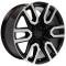 OE Replica Wheels CV36 - 20" Replica Wheel CV36 Fits GMC Sierra Rim 20x9 Black Machined Wheel CV36-20090-6550-24MB