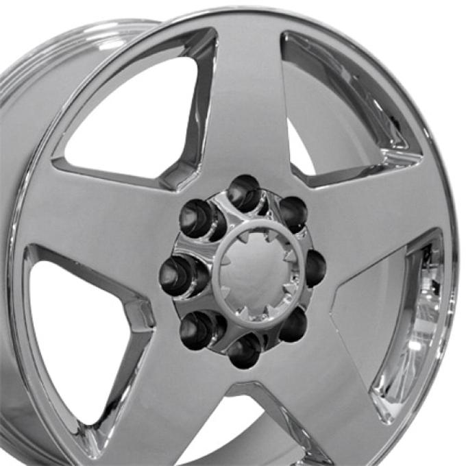 OE Replica Wheels CV91A - 20" Replica Wheel CV91A 8 Lug Fits Chevrolet Rim 20x8.5 Chrome Wheel CV91A-20085-8650-12C