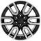 OE Replica Wheels CV36 - 20" Replica Wheel CV36 Fits GMC Sierra Rim 20x9 Black Machined Wheel CV36-20090-6550-24MB