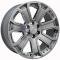 OE Replica Wheels CV93B - 22" Replica CV93B fits Chevy Silverado 22x9 Hyper Black with Chrome Insert CV93B-22090-6550-24HB-ic