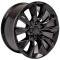 OE Replica Wheels CV32 - 20" Replica Wheel CV32 Fits Chevrolet Silverado Rim 20x9 Black Wheel CV32-20090-6550-28B