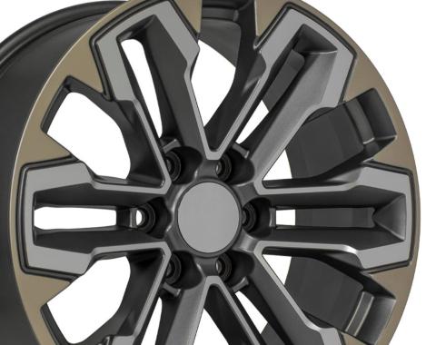 OE Replica Wheels CV69 - 20" Replica CV69 fits Chevrolet Silverado 20 in. x 9 in. Gunmetal CV69-20090-6550-26MG1