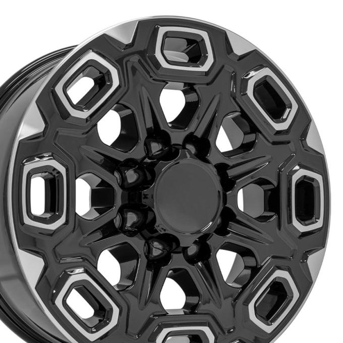 OE Replica Wheels CV64B - 20" Replica Wheel CV64B Black Machined Wheel CV64B-20085-8180-47MB