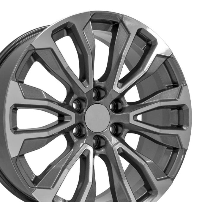 OE Replica Wheels CV30 - 22" Replica CV30 fits GMC Yukon 1500 22x9 Gunmetal Machined CV30-22090-6550-28MG