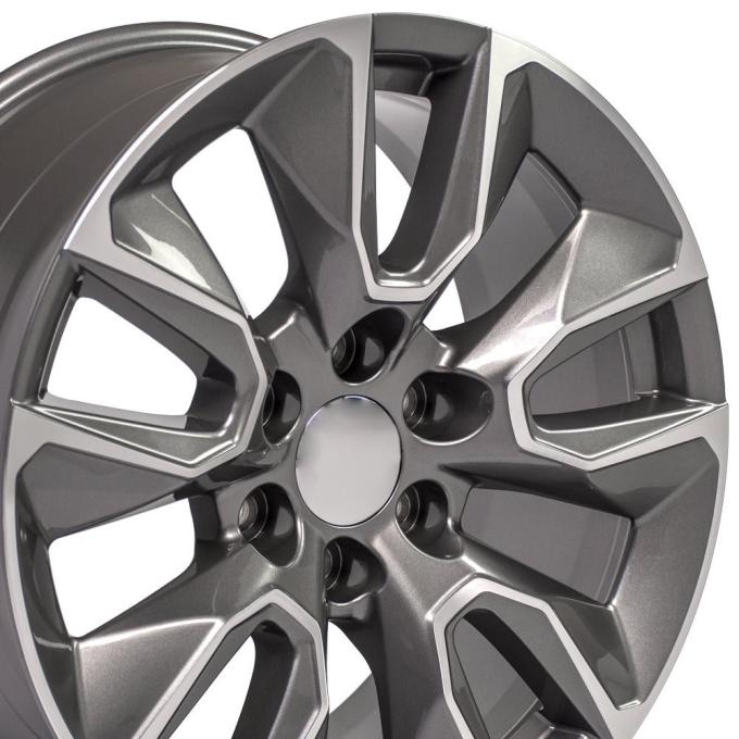 OE Replica Wheels CV32 - 20" Replica Wheel CV32 Fits Chevrolet Silverado Rim 20x9 Machined Wheel CV32-20090-6550-28MG